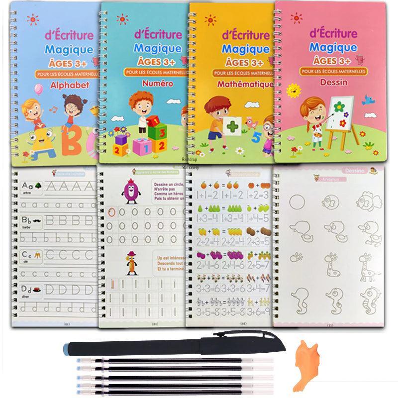 MagBook™: Cahiers Magiques  Améliorer l' Ecriture de vos Enfants de 3 –  EcomBocobi2