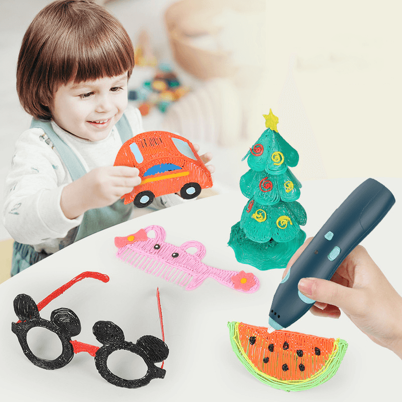 magic 3D Pen for Children DIY Drawing Printing Pen with LCD